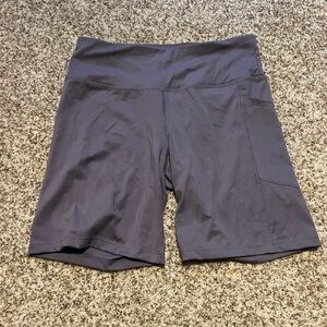 Women's Gray Purple Shorts